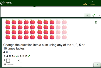 Explicit teaching and visualisation of the maths behind the fact